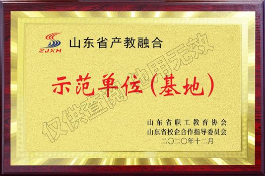 山東省產(chǎn)教融合示范單位（基地）